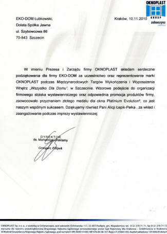 Nasze certyfikaty